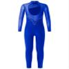 ACSUSS Shiny Rhinestone Gymnastics Leotards for Girls Long Sleeve Mesh Patchwork Dance Sports Unitard Skating Jumpsuit Royal Blue 16 Years view 2