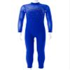 ACSUSS Shiny Rhinestone Gymnastics Leotards for Girls Long Sleeve Mesh Patchwork Dance Sports Unitard Skating Jumpsuit Royal Blue 16 Years view 3