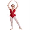 ACSUSS Gymnastic Leotard Kids Girls Tassel Latin Ballroom Dance Dress Sparkly Figure Skating Dress Competition Dancewear Burgundy 10 Years view 3