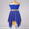 ACSUSS Kids Girls Liturgical Praise Dance Dress Sleeveless Worship Celebration Church Robe Lyrical Dancewear Royal Blue 6 Years view 4