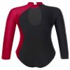 ACSUSS Kids Girls Long Sleeve Gymnastics Leotard Sparkly Dance Figure Skating Unitard Bodysuit Competition Dancewear Burgundy 10 Years view 2