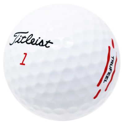 LostGolfBalls 48 Recycled & Used TruFeel White Golf Balls for Titleist, Near Mint Condition, AAAA Quality