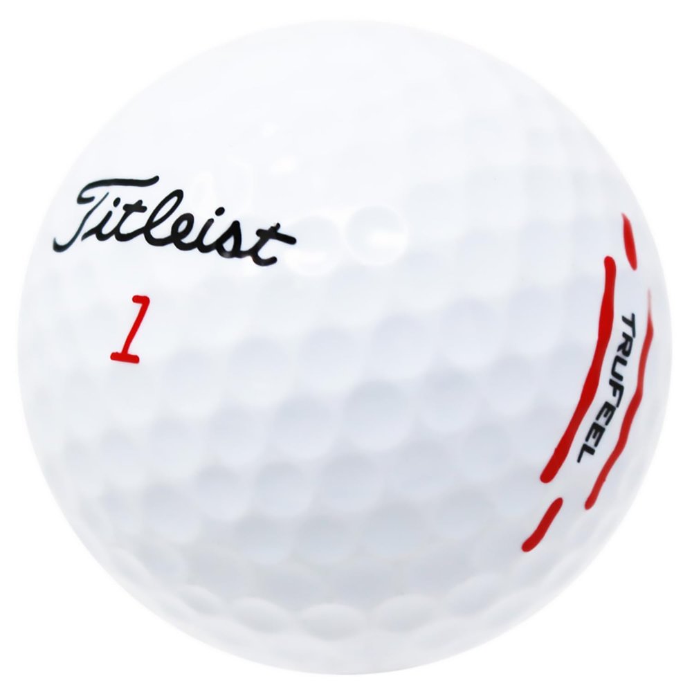 LostGolfBalls 48 Recycled & Used TruFeel White Golf Balls for Titleist, Near Mint Condition, AAAA Quality