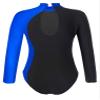 ACSUSS Kids Girls Long Sleeve Gymnastics Leotard Sparkly Dance Figure Skating Unitard Bodysuit Competition Dancewear Blue 14 Years view 2