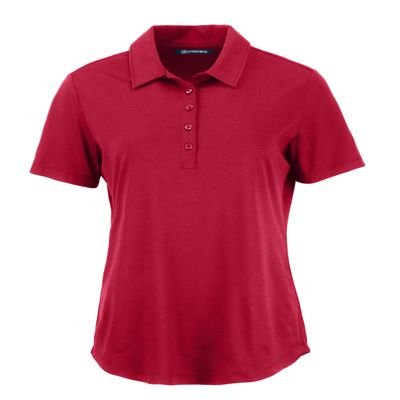 Cutter & Buck Coastline Epic Comfort Eco Recycled Womens Polo, Cardinal Red, XL