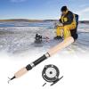 Alomejor 75cm Ice Fishing Rod Reel Combo Fiberglass Pole Metal Reel EVA Handle for Fathers, Sons, Husbands view 4