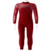ACSUSS Shiny Rhinestone Gymnastics Leotards for Girls Long Sleeve Mesh Patchwork Dance Sports Unitard Skating Jumpsuit Burgundy 16 Years view 3