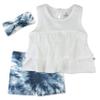 HonestBaby HonestBaby Fashion Outfit Sets Tops and Bottoms 100% Organic Cotton for Baby and Toddler Girls, Tie Dye Independence, Newborn view 1