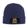 I Hate Pulling Out Funny Camper RV Camping Trailer Beanie Hat Women Skull Cap Men Slouchy Knit Hat Navy Blue view 1