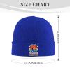 I Hate Pulling Out Funny Camper RV Camping Trailer Beanie Hat Women Warm Hats Men Knit Hat Slouchy Skull Cap Blue view 2