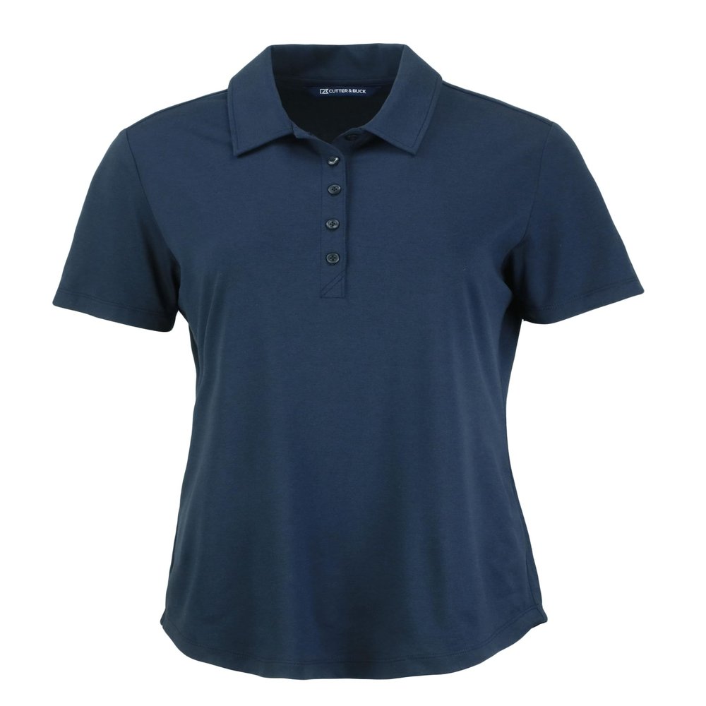 Cutter & Buck Coastline Epic Comfort Eco Recycled Womens Polo, Navy Blue, XXXL