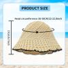 Feelorna Women's Bucket Hat, Foldable Packable Straw Hat Fashion Sun Hat Summer Beach Hat (US, Alpha, One Size, Beige) view 2