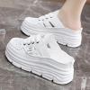 Hhhchpm Comfortable Women's Platform Sneakers with Breathable Cutout Design and Lace Up Closure - Perfect for Summer (Khaki,9) view 2