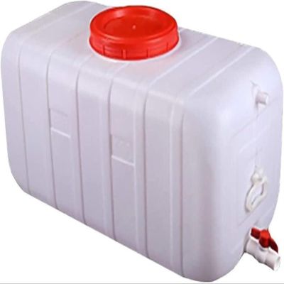 WAZHOU Water Container 25L/50L/100L/150L/200L Water Storage Containers with Faucet Plastic Food Grade Outdoor Water Tank for Outdoor Camping Household Emergency Water Tank(25L)