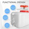 WAZHOU Water Container 25L/50L/100L/150L/200L Water Storage Containers with Faucet Plastic Food Grade Outdoor Water Tank for Outdoor Camping Household Emergency Water Tank(25L) view 3
