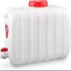WAZHOU Plastic Water Tank Water Storage Horizontal Square Water Storage Tank with Plastic Water Bucket Cover and Valve for Outdoor Camping Household Emergency Water Tank(25L) view 1
