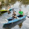 Outsunny K2 Kayak, 2 Person Inflatable Kayak, Includes Paddles, Aluminum Oars, Repair Kit, Portable Tandem Blow Up Boat, Blue view 2