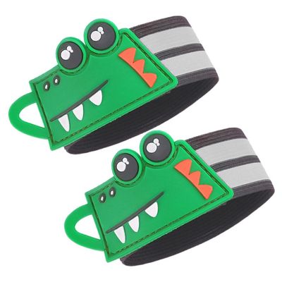 INOOMP 1pair Reflective Elastic Leg Straps for Cycling Pants Fixing Bands High Visibility Riding Accessory for Hiking Camping and Night Running