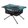 Msyxl Shark with Opened Mouth Portable Folding Camping Table, Compact Lightweight Beach Table with Carrying Bag for Outdoor Picnics, BBQs, Camp view 1