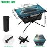 Msyxl Shark with Opened Mouth Portable Folding Camping Table, Compact Lightweight Beach Table with Carrying Bag for Outdoor Picnics, BBQs, Camp view 3