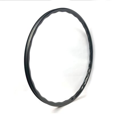 Customzied Carbon MTB Rims, CATAZER 29er XC Carbon MTB Rim Wavy 31mm Width 23.5mm Depth Tubeless Asymmetric Hookless for MTB Bike E-Bike