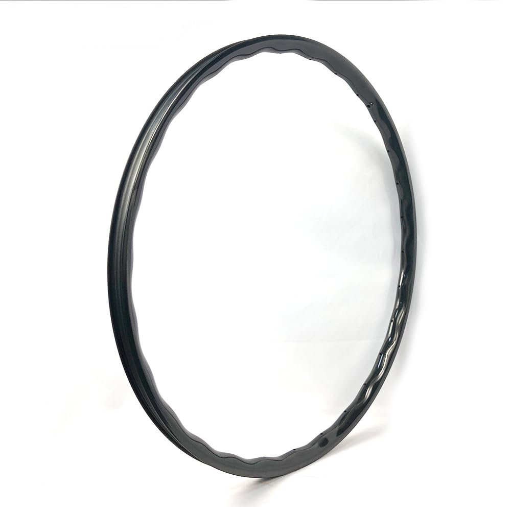 Customzied Carbon MTB Rims, CATAZER 29er XC Carbon MTB Rim Wavy 31mm Width 23.5mm Depth Tubeless Asymmetric Hookless for MTB Bike E-Bike