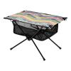 Msyxl Pastel Colors Chevron Portable Folding Camping Table, Compact Lightweight Beach Table with Carrying Bag for Outdoor Picnics, BBQs, Camp view 1