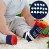 ELUTONG Baby Boys Socks with Grip Non Slip Toddler Anti Skid Crew Sock for 0-1 Years Babies Infants Kids(12 Pairs) view 3