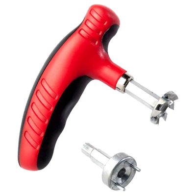 Petersty 1PCS Golf Spike Wrench Removal Tool Shoe Cleat Wrench Kit, Replacement Screw Install Aid Golf Accessories, Red