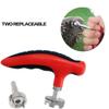 Petersty 1PCS Golf Spike Wrench Removal Tool Shoe Cleat Wrench Kit, Replacement Screw Install Aid Golf Accessories, Red view 4
