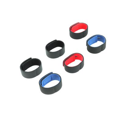 Veemoon 6pcs Multipurpose Securing Straps -Skid Fishing Rod Bandage Fixture Red Black for Home Garage Office Truck Boat Organization