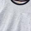 AIMAOMI Toddler Kids Baby Boys Girls Striped Print Short Sleeve Crewneck T Shirts Tops Tee Clothes (Grey, 18-24 Months) view 3