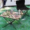 Msyxl Wild Raspberries Pattern Portable Folding Camping Table, Compact Lightweight Beach Table with Carrying Bag for Outdoor Picnics, BBQs, Camp view 2