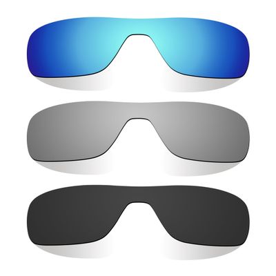 Littlebird4 1.5mm Polarized Replacement Lenses for Oakley Turbine Rotor OO9307 Sunglasses -MultiOptions (Black+Titanium+Blue)