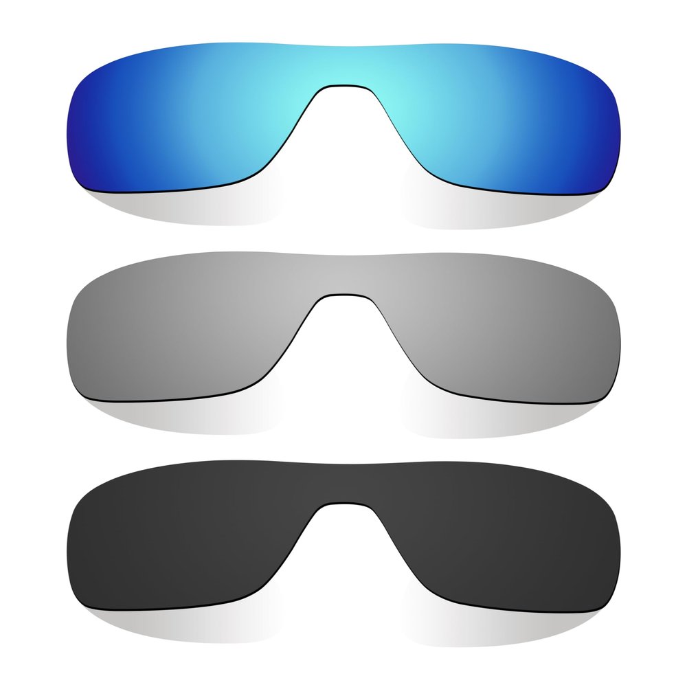 Littlebird4 1.5mm Polarized Replacement Lenses for Oakley Turbine Rotor OO9307 Sunglasses -MultiOptions (Black+Titanium+Blue)