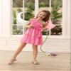 Danna Belle Girl Party Dress Summer Layer Party Pink Ruffle Kids Girl Fancy Dress Size 6-7 view 2