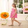 Danna Belle Girl Party Dress Summer Layer Party Pink Ruffle Kids Girl Fancy Dress Size 6-7 view 4