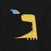 AIMAOMI Glow in The Dark Tshirt Toddler Boys Luminous Dinosaur Tees Tops Little Boys Short Sleeve (Black, 3-4 Years) view 2