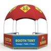 10x10FT 3X3M Custom Booth Marquee Tent Hexagon Promotional Kiosk Dome Counter Tent with Logo Text Photo Color view 2