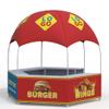 10x10FT 3X3M Custom Booth Marquee Tent Hexagon Promotional Kiosk Dome Counter Tent with Logo Text Photo Color view 4