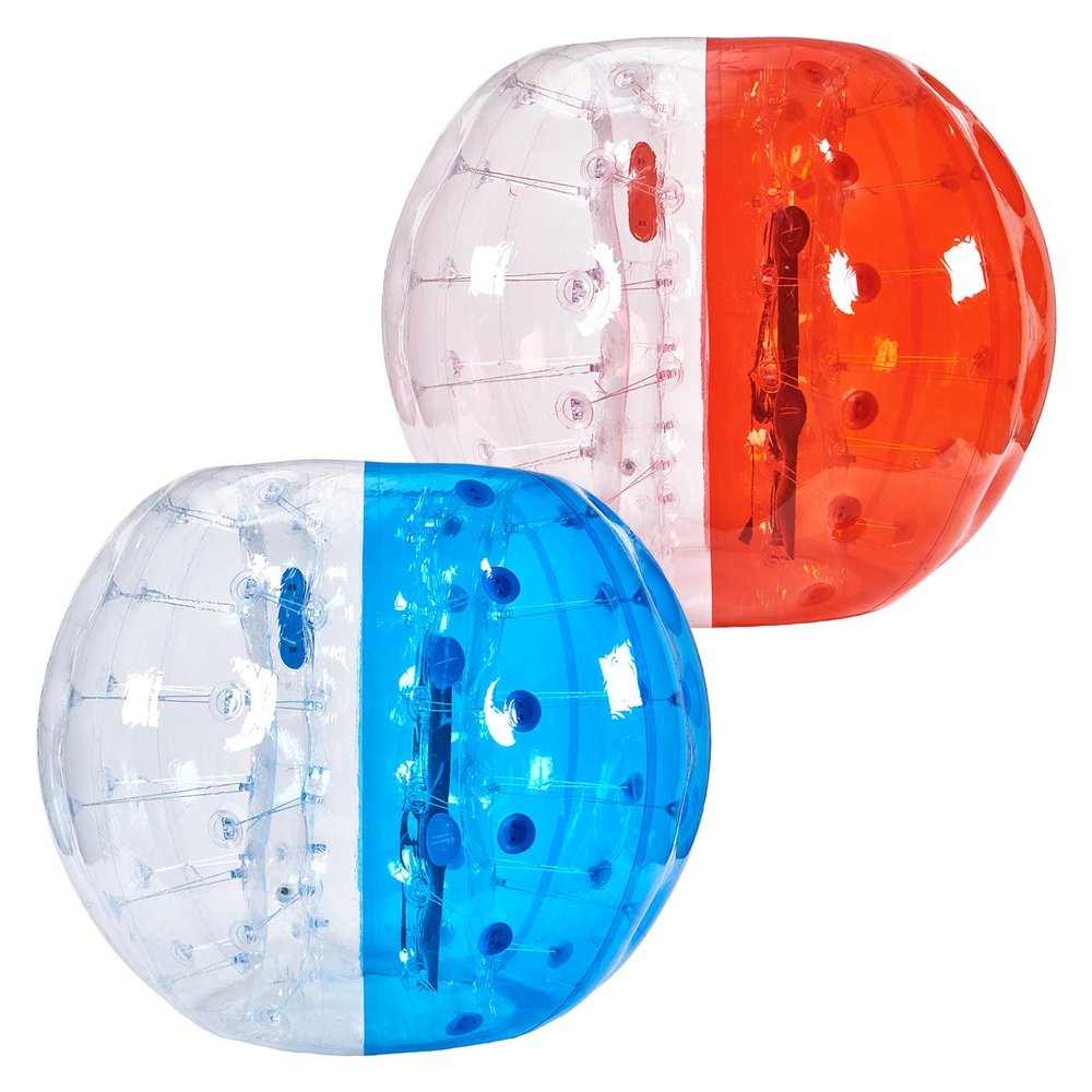 VEVOR Inflatable Bumper Balls 2-Pack, 5FT/1.5M Body Sumo Zorb Balls for Teen & Adult, 0.8mm Thick PVC Human Hamster Bubble for Outdoor Team Gaming Play, Bumper Bopper Toys for Garden, Yard, Park