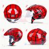 Children's Helmet for 2-14 Years Old Electric Motorcycle Half Helmet Safety Cool Kids Helmet DOT Approved Youth Go-Kart ATV Helmet, Open Face Scooter Cruiser Moped Helmets-Boys Girls-C||46-56CM view 4