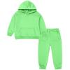 ACEFAST INC Girls Boys Tracksuit Pullover Hoodie Jogging Pants Set 2 Pieces Sweatsuit for Kids Fashion Sweatshirt Set view 1