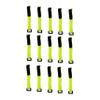 15 Piece Nylon Hook and Loop Cable Management Straps Light Green view 1