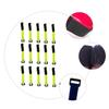 15 Piece Nylon Hook and Loop Cable Management Straps Light Green view 3