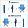 Anglechic 2 Pack Beach Umbrella Chair Folding Camping Beach Chair with Canopy Shade Adults Portable Chairs with Cup Holder and Carrying Bag for Camping Hiking Travel Picnic and Other Outdoor Events view 4