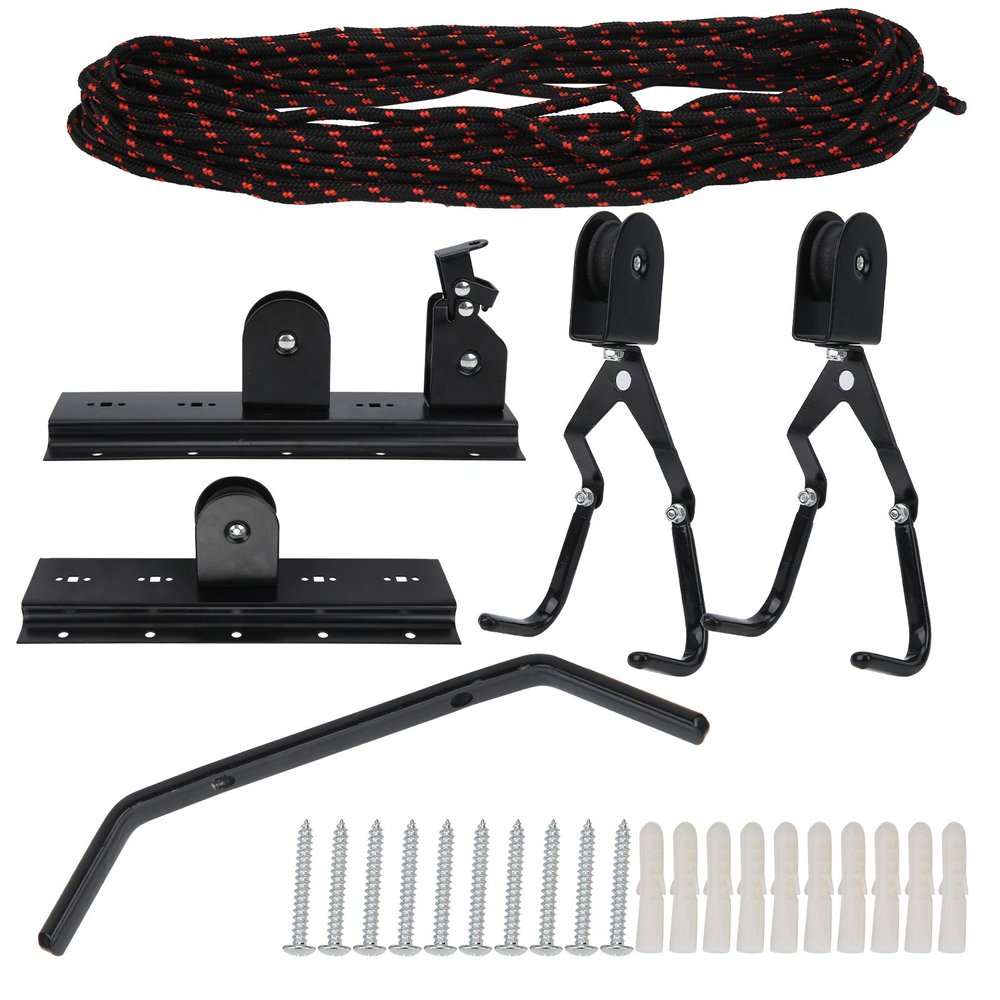 Ceiling Mount for Bicycles and E-Bike Bike Ceiling Mount Ceiling Lift Racks Bike Ceiling Hanger Lift Bicycle Storage Wall Mount Hook Roof Hoist Pulley Rack