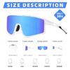 Kegrimi Sports Baseball Cycling Sunglasses for Men: Polarized Sunglasses for Women Youth UV Protection Running(Purple,150mm) view 3