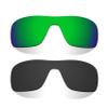 Littlebird4 1.5mm Polarized Replacement Lenses for Oakley Turbine Rotor OO9307 Sunglasses -MultiOptions (Black+Green) view 1
