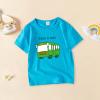 AIMAOMI Toddler Kids Baby Boys Girls Cars Print Short Sleeve Crewneck T Shirts Tops Classic Cartoon (Green, 3-4 Years) view 2